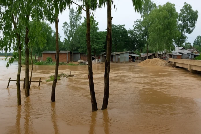 ভারী বর্ষণে শেরপুরে নদীর পানি বাড়ছে, আকস্মিক বন্যার শঙ্কায় সতর্ক প্রশাসন