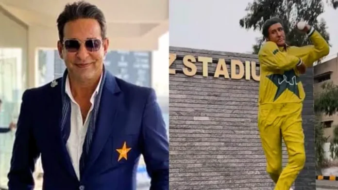 সমালোচনার মাঝেও নিজের মূর্তির প্রশংসা করলেন ওয়াসিম আকরাম