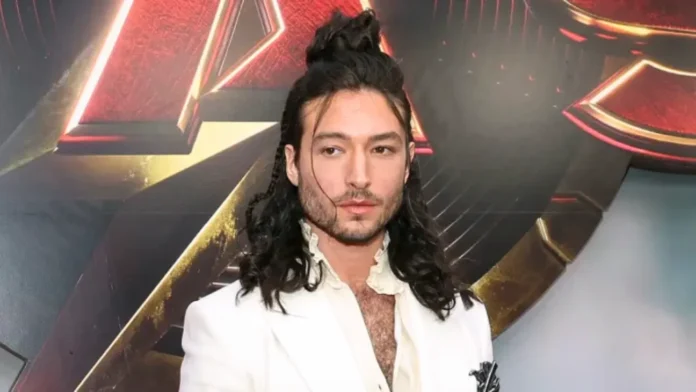 Ezra Miller at 'The Flash' premiere