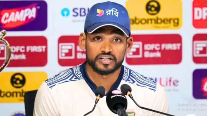 কোলম্বো টেস্টে ব্যাটিং ব্যর্থতায় পরাজয়, দায় স্বীকার করলেন শান্ত