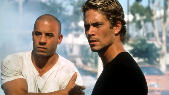 Vin Diesel and Paul Walker in 2001's 'The Fast And The Furious.'