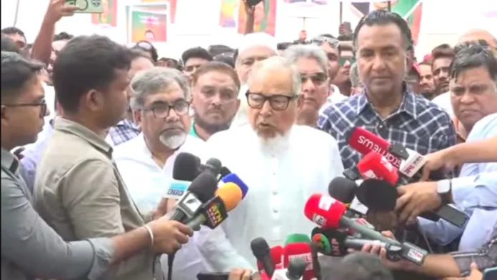 নির্বাচনের মাধ্যমে জনগণের সরকার প্রতিষ্ঠাই এখন মূল লক্ষ্য: নজরুল ইসলাম খান