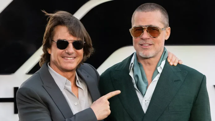 Tom Cruise and Brad Pitt at the 'F1: The Movie' European Premiere at in London.