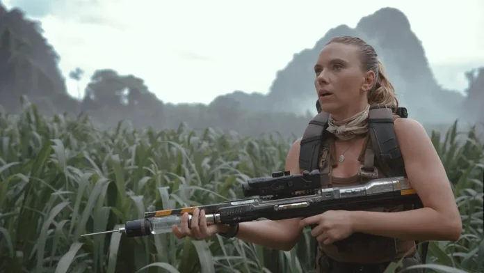 Scarlett Johansson as skilled covert operations expert Zora Bennett in 'Jurassic World Rebirth.'