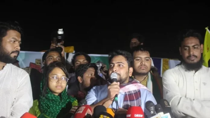 ন্যায়বিচার, সংস্কার ও নতুন সংবিধানেই পুনর্গঠিত হবে দেশ: নাহিদ ইসলাম