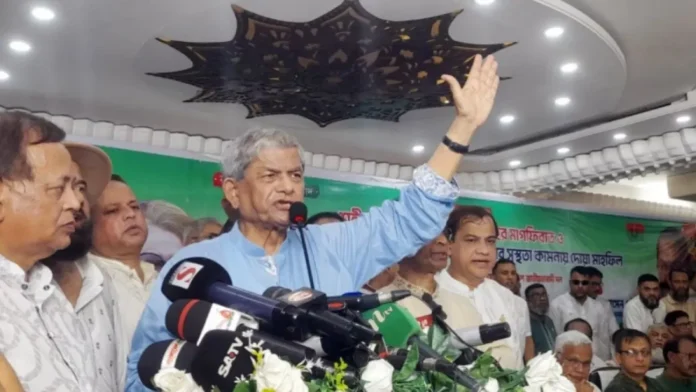 নির্বাচন পেছালে দেশ আরও পিছিয়ে পড়বে: মির্জা ফখরুল