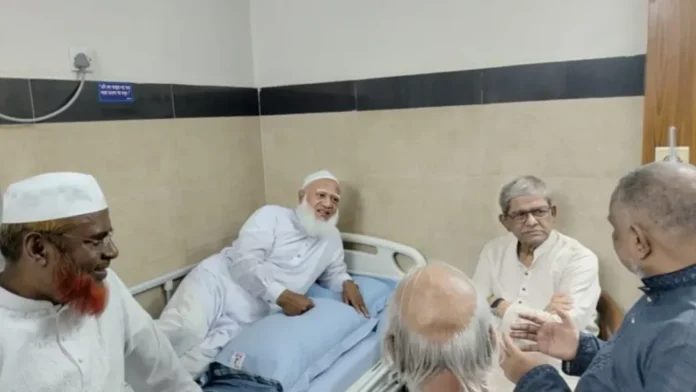 ইবনে সিনা হাসপাতালে জামায়াত আমিরকে দেখতে গেলেন মির্জা ফখরুল