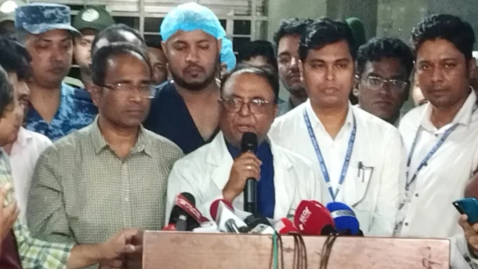 উত্তরার জেট দুর্ঘটনায় আহত পাঁচজন এখনও আশঙ্কাজনক অবস্থায়