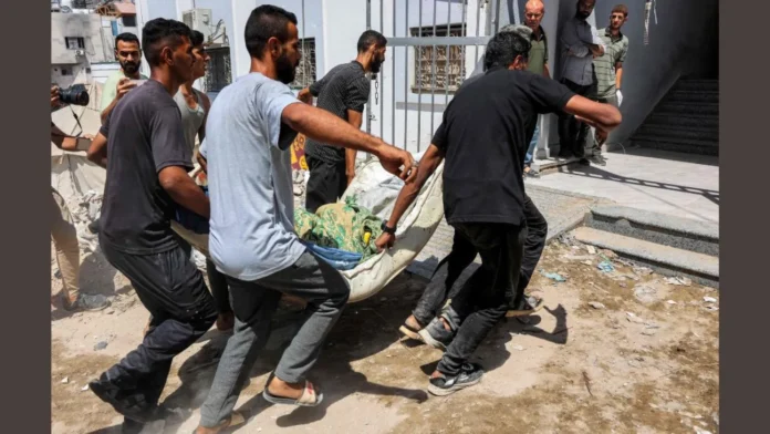 গাজায় ইসরায়েলি বোমা হামলা ও মানবিক সংকট