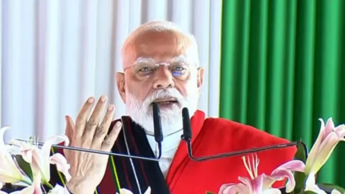 মণিপুরে মোদির প্রথম দুই বছরের পর সফর, শান্তি ও উন্নয়নের উদ্যোগ