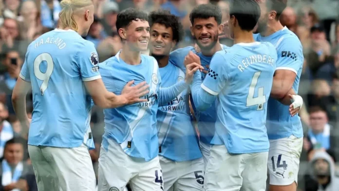 প্রিমিয়ার লিগে ম্যানচেস্টার সিটির ৫–১ গোলের জয় বার্নলির বিপক্ষে