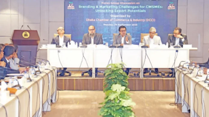 সিএমএসএমই রপ্তানি বাড়াতে ব্র্যান্ডিং ও বিপণন কৌশলের ওপর জোর ডিকিসিআই