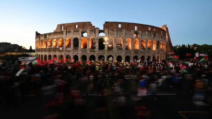 গাজা সহায়তা নৌবহরকে ঘিরে ইতালিতে বিক্ষোভ, সাধারণ ধর্মঘটের ঘোষণা