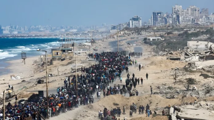 গাজায় অস্ত্রবিরতির পর ঘরে ফিরছে হাজারো ফিলিস্তিনি