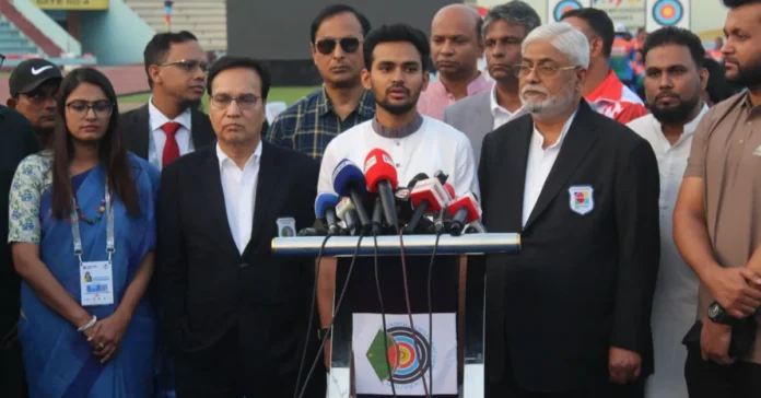 এশিয়ান আর্চারিতে তিন পদকজয়ীকে ১০ লাখ টাকা করে দেবে সরকার, ঘোষণা ক্রীড়া উপদেষ্টার