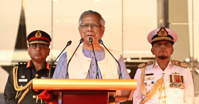 নির্বাচন সুষ্ঠু করতে সশস্ত্র বাহিনীকে দায়িত্ব পালনের আহ্বান জানালেন প্রধান উপদেষ্টা ইউনূস