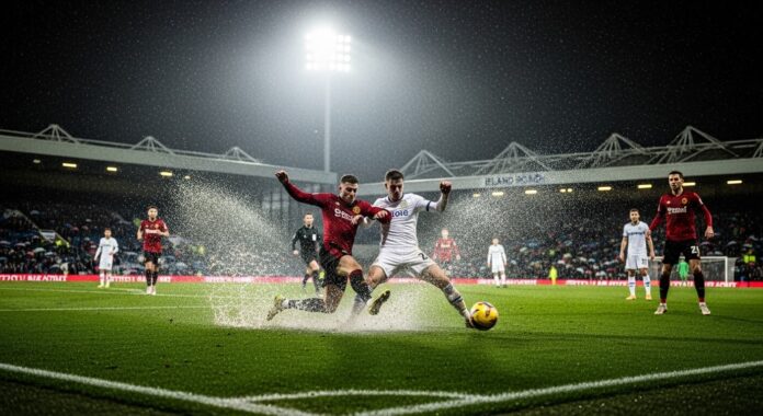 প্রিমিয়ার লিগে আর্সেনাল ও লিডস ইউনাইটেডের ফুটবল লড়াইয়ের একটি মুহূর্ত - প্রতীকী চিত্র