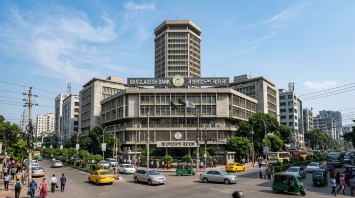 ঢাকার মতিঝিলে অবস্থিত বাংলাদেশ ব্যাংকের প্রধান কার্যালয়ের প্রতীকী চিত্র।