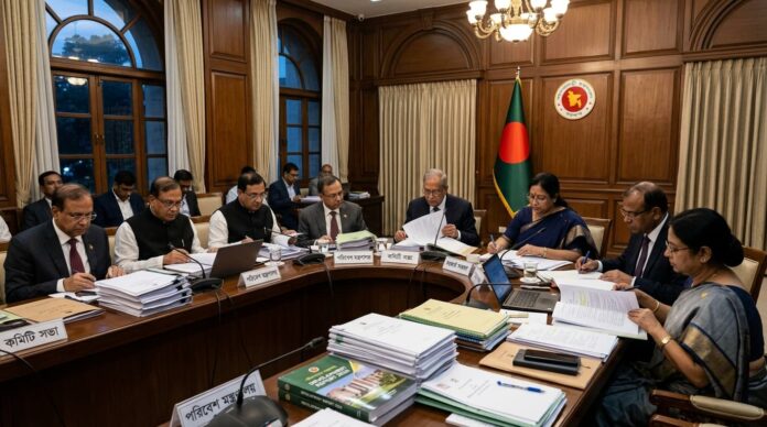 জাতীয় সংসদ ভবনে সংসদীয় বিশেষ কমিটির আলোচনার একটি প্রতীকী চিত্র।