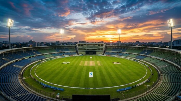 বাংলাদেশ ও নিউজিল্যান্ড সিরিজের ভেন্যু মিরপুর স্টেডিয়ামের একটি প্রতীকী চিত্র।