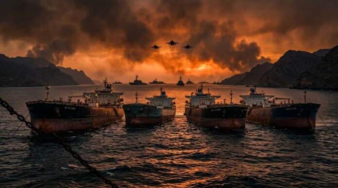 বিশ্ব জ্বালানি সংকটের একটি প্রতীকী চিত্র।