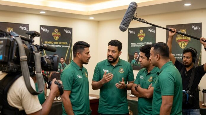 বাংলাদেশ চ্যাম্পিয়ন্স দলের জার্সিতে মাহমুদুল্লাহ রিয়াদ ও মোহাম্মদ আশরাফুল।