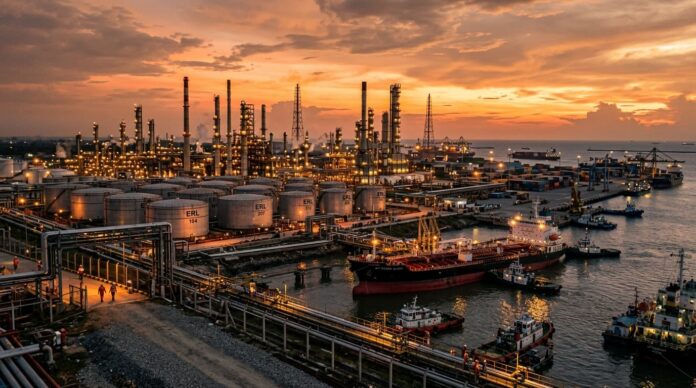 বাংলাদেশে জ্বালানি তেলের মজুদ এবং সরবরাহ ব্যবস্থার একটি প্রতীকী চিত্র।