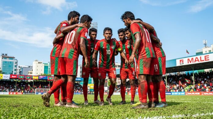 সাফ অনূর্ধ্ব-২০ চ্যাম্পিয়নশিপে বাংলাদেশ দলের প্রস্তুতির একটি প্রতীকী চিত্র।