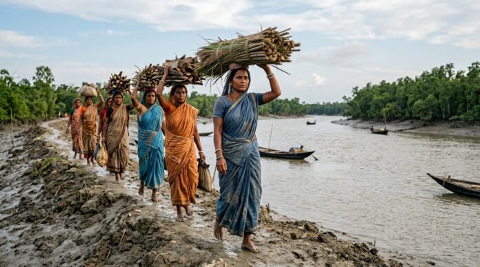 উপকূলীয় এলাকায় লবণাক্ততা মোকাবিলায় নারী কৃষকদের প্রশিক্ষণ।