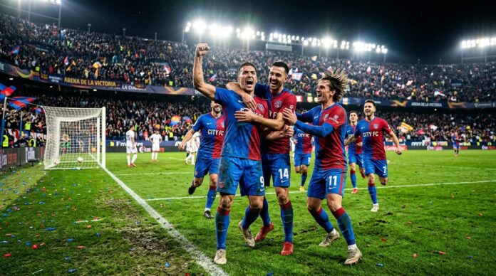 বিশ্বকাপে কোয়ালিফাই করার পর ডিআর কঙ্গো ফুটবলারদের উল্লাসের একটি প্রতীকী চিত্র।