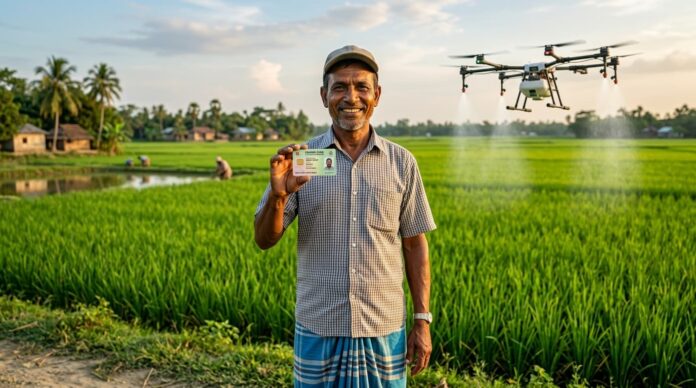টাঙ্গাইলে ‘কৃষক কার্ড’ উদ্বোধনের প্রতীকী চিত্র।