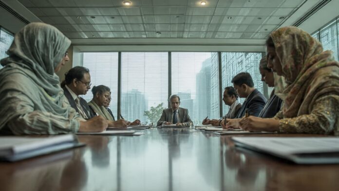 সমাজকল্যাণ মন্ত্রী এবং আইএলও প্রতিনিধি দলের মধ্যে কৌশলগত বৈঠকের চিত্র।