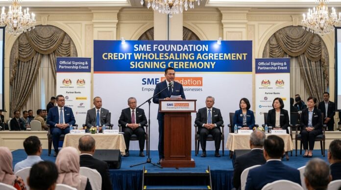 এসএমই ফাউন্ডেশনের ঋণ বিতরণ চুক্তি স্বাক্ষর অনুষ্ঠানে বক্তব্য রাখছেন শিল্পমন্ত্রী।