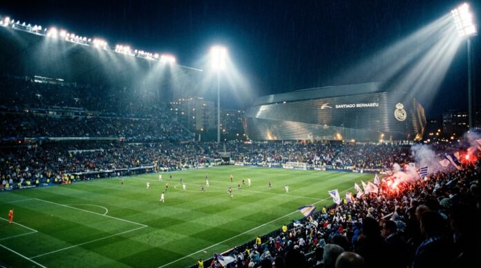 রিয়াল মাদ্রিদ ও বায়ার্ন মিউনিখের মধ্যকার মহাযুদ্ধের একটি দৃশ্য।