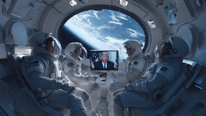 ওরিয়ন মহাকাশযানে প্রেসিডেন্ট ট্রাম্পের সাথে সরাসরি কথা বলছেন নভোচারীরা।